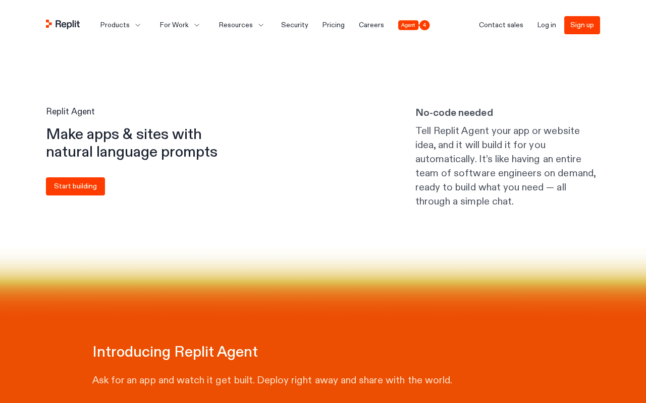 Replit Agent screenshot
