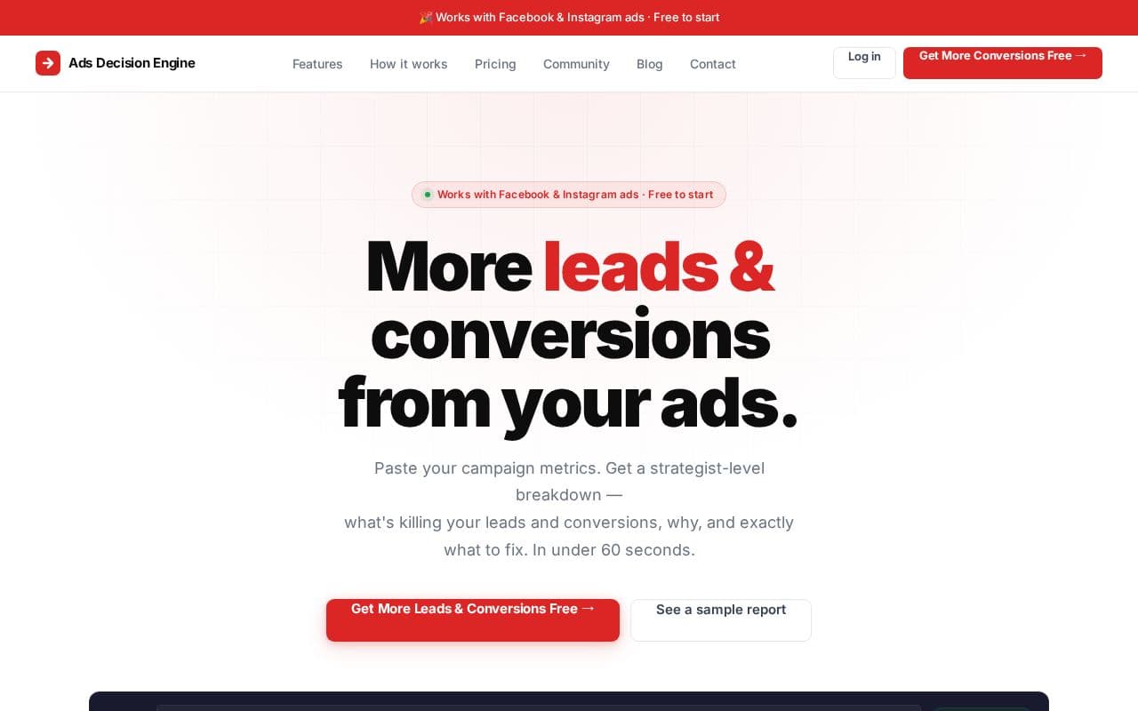 Ads Decision Engine  screenshot