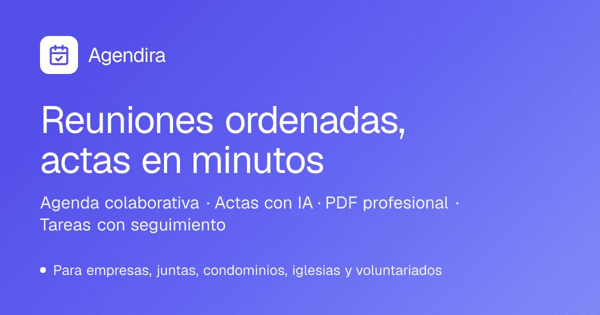 Agendira screenshot