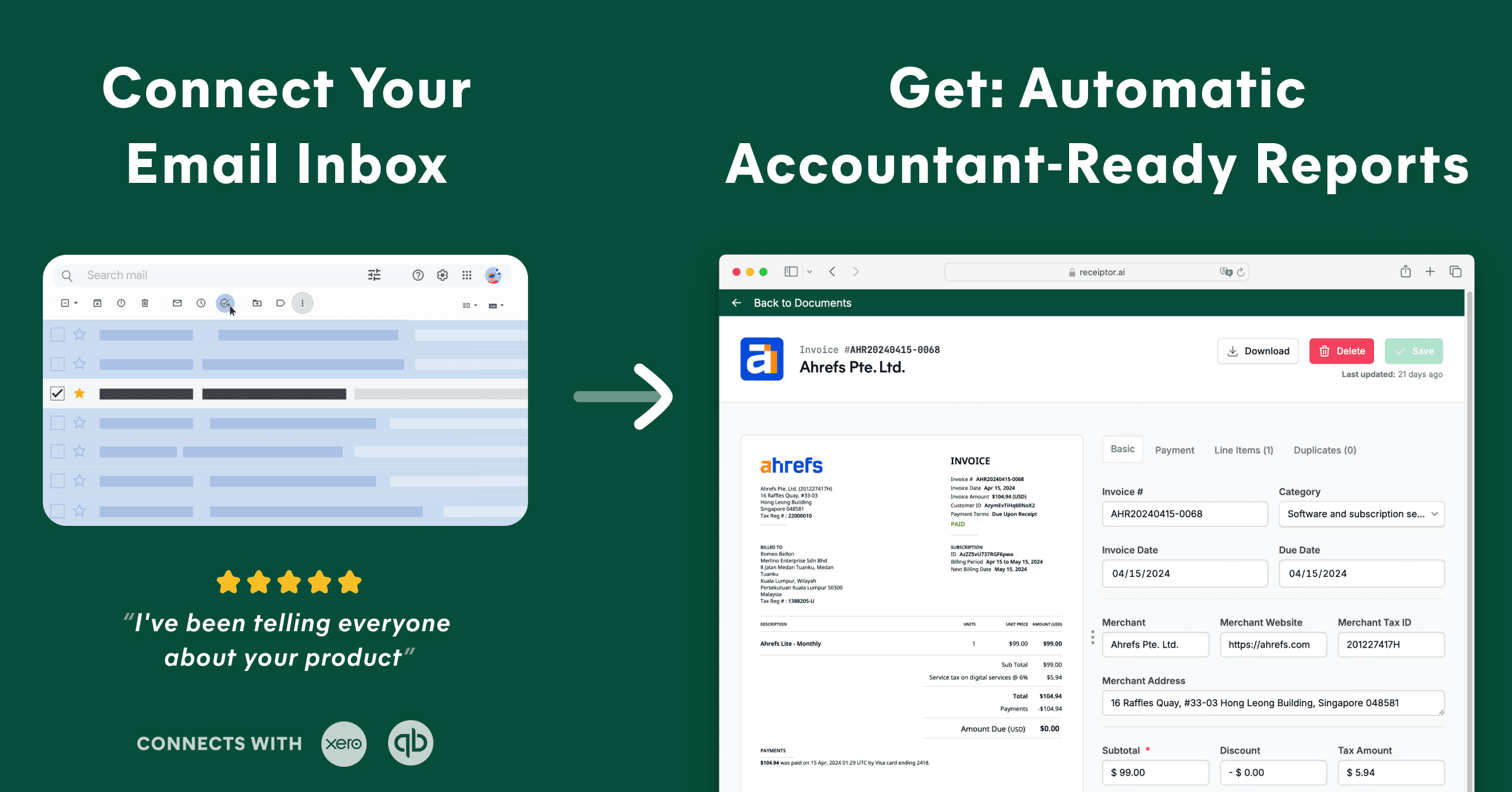 Agent Mode by Receiptor AI screenshot