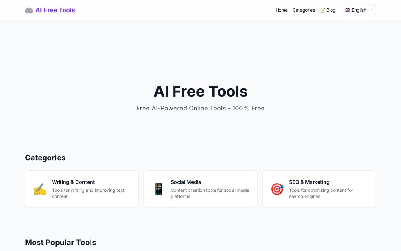 AI Free Tools screenshot