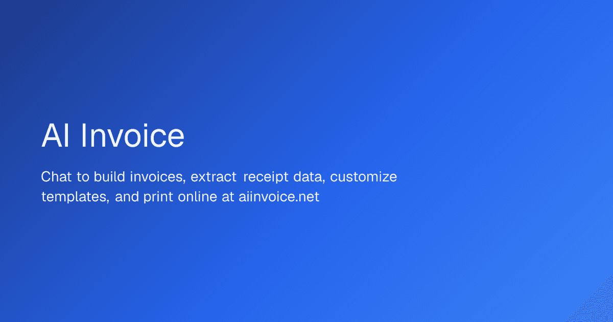 Ai invoice genaretor  screenshot