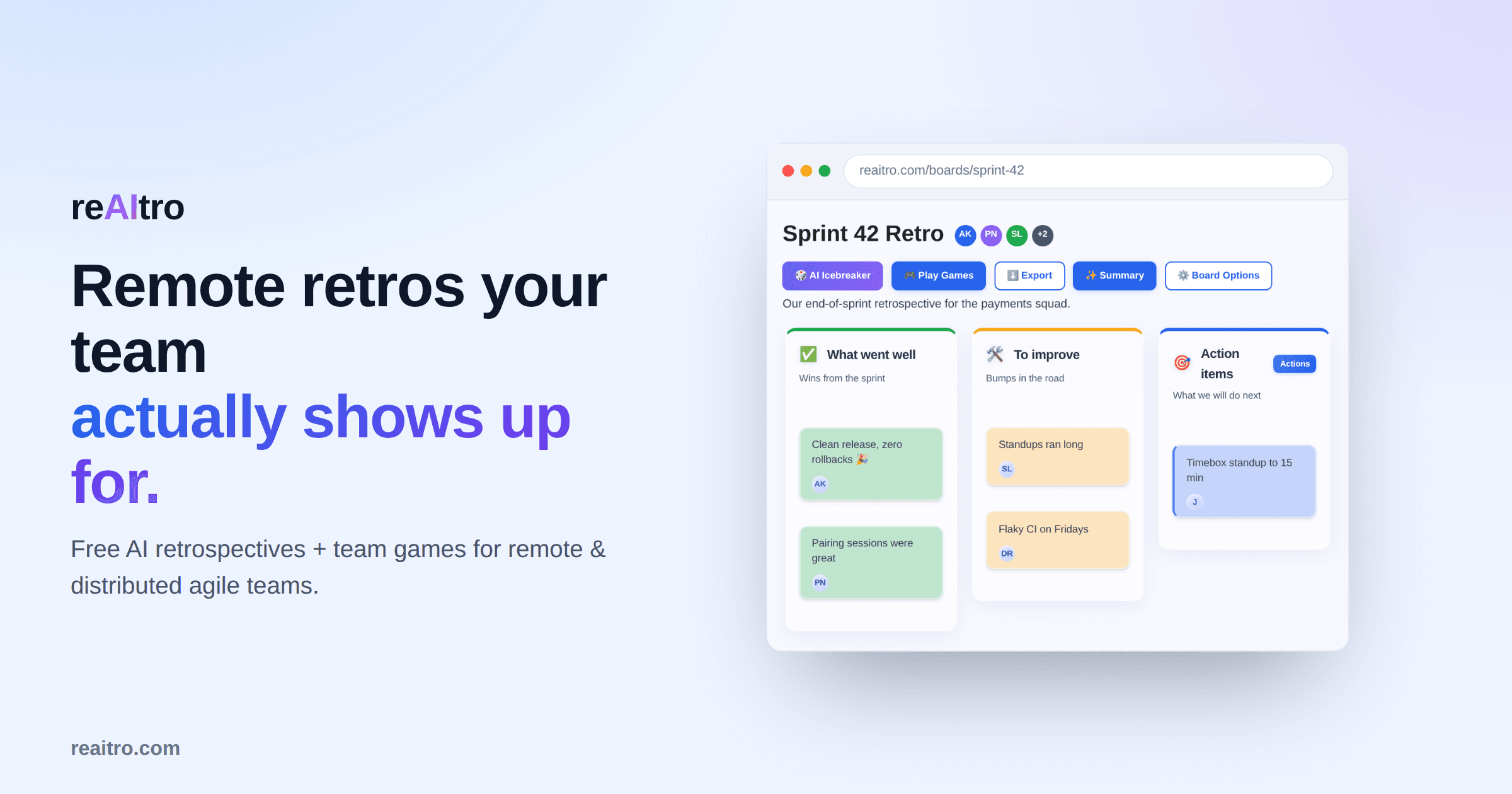 AI Retroboard screenshot