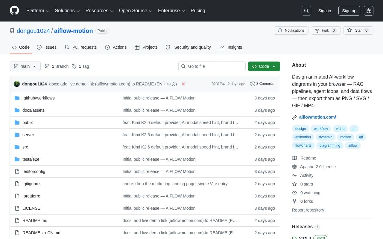 AIFlow Motion screenshot
