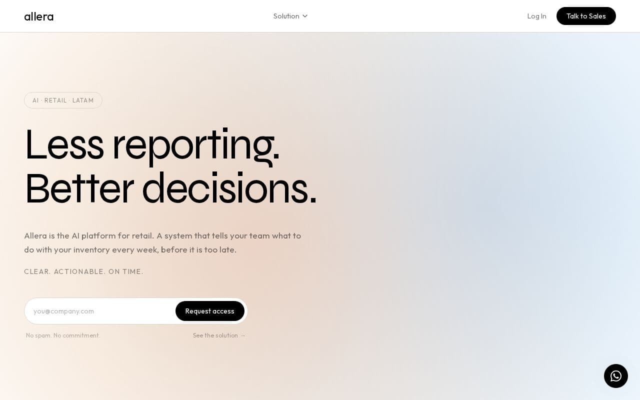 Allera screenshot