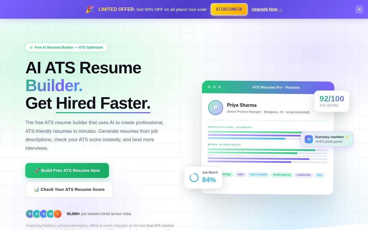 ATSResumePro screenshot