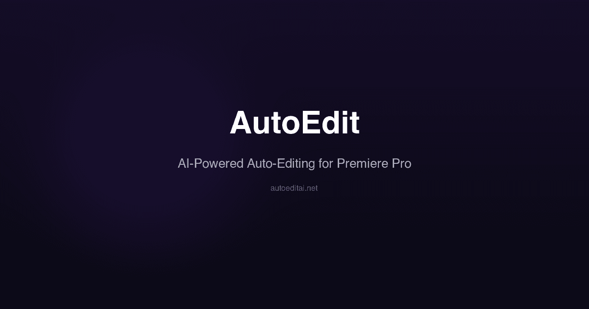 AutoEdit screenshot