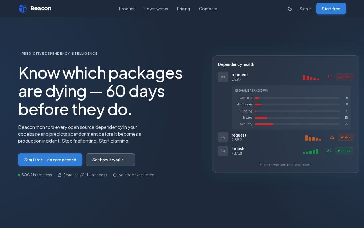 Beacon  screenshot