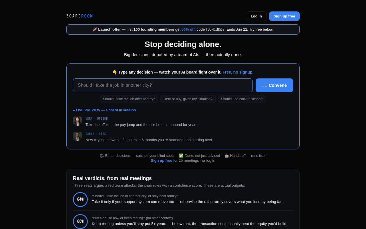 Boardroom screenshot