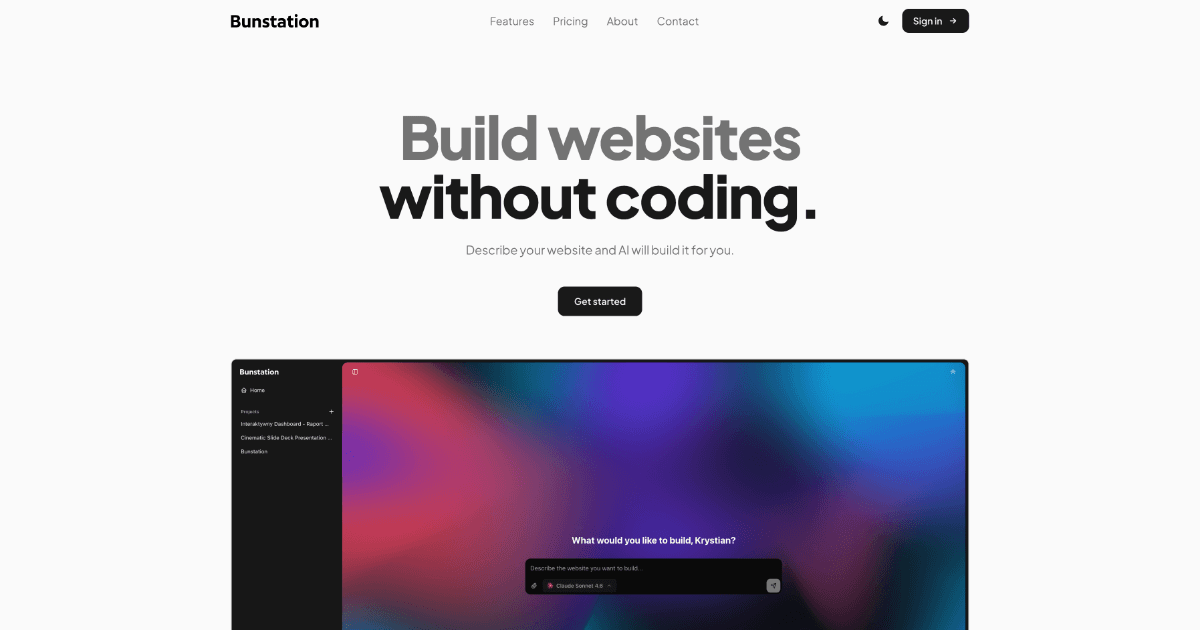 Bunstation screenshot