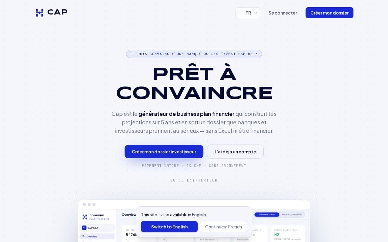 Cap screenshot