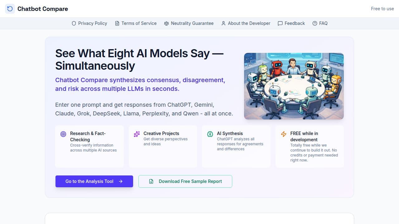 Chatbot Compare screenshot