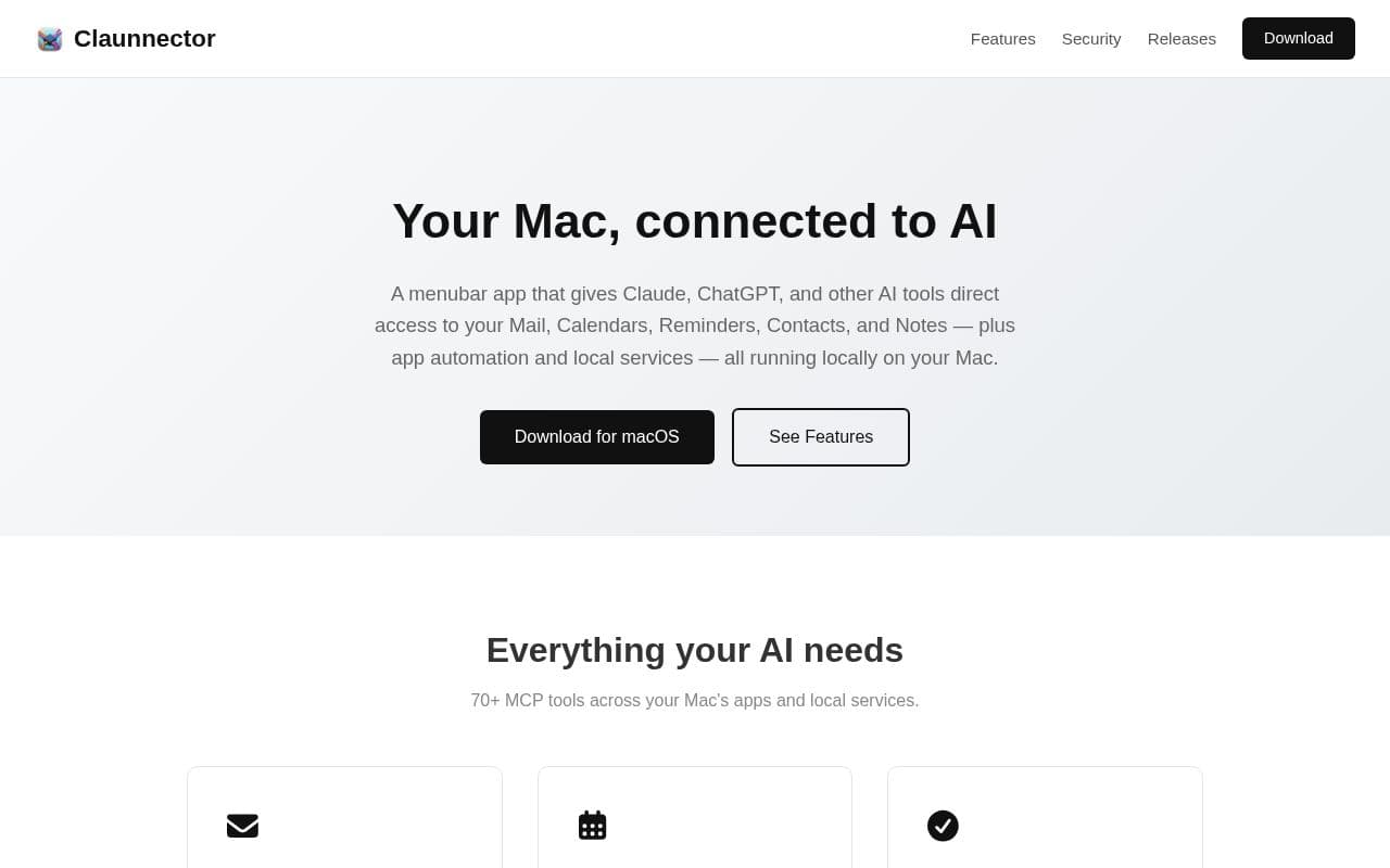 Claunnector v0.6.0 screenshot