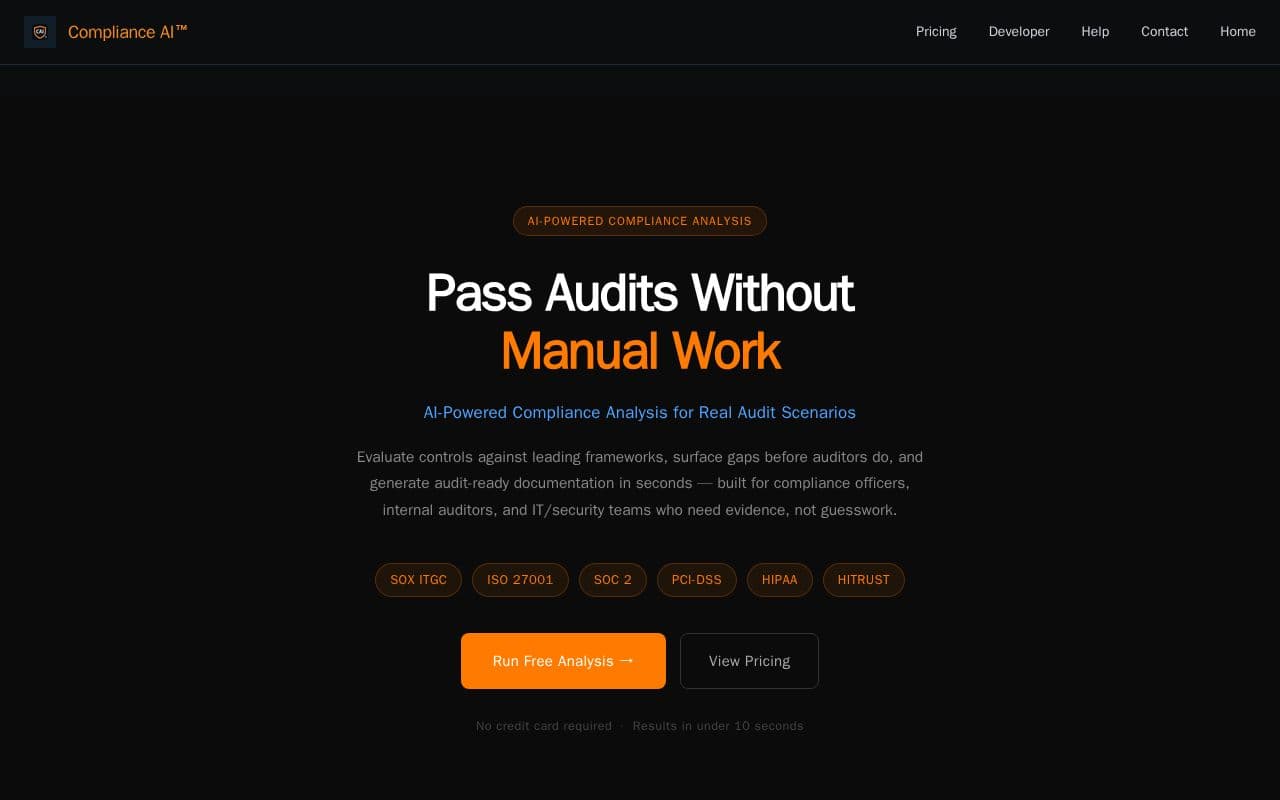 Compliance AI screenshot