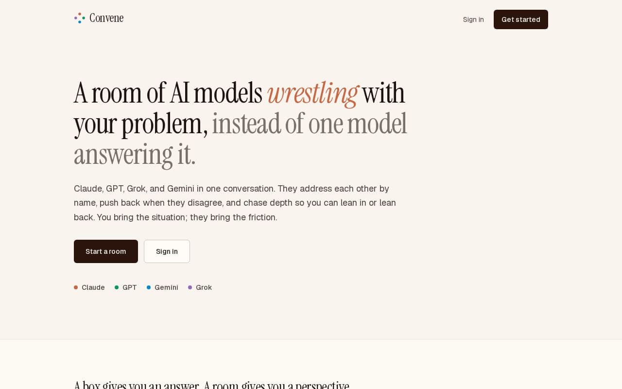 Convene screenshot