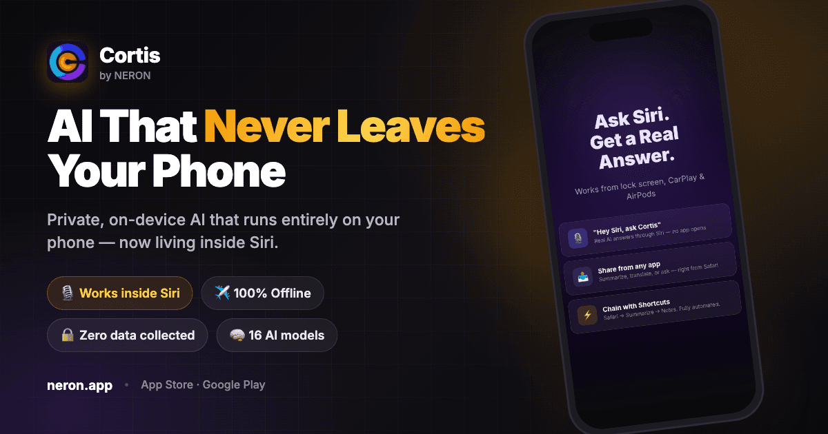 Cortis: Offline AI Assistant screenshot