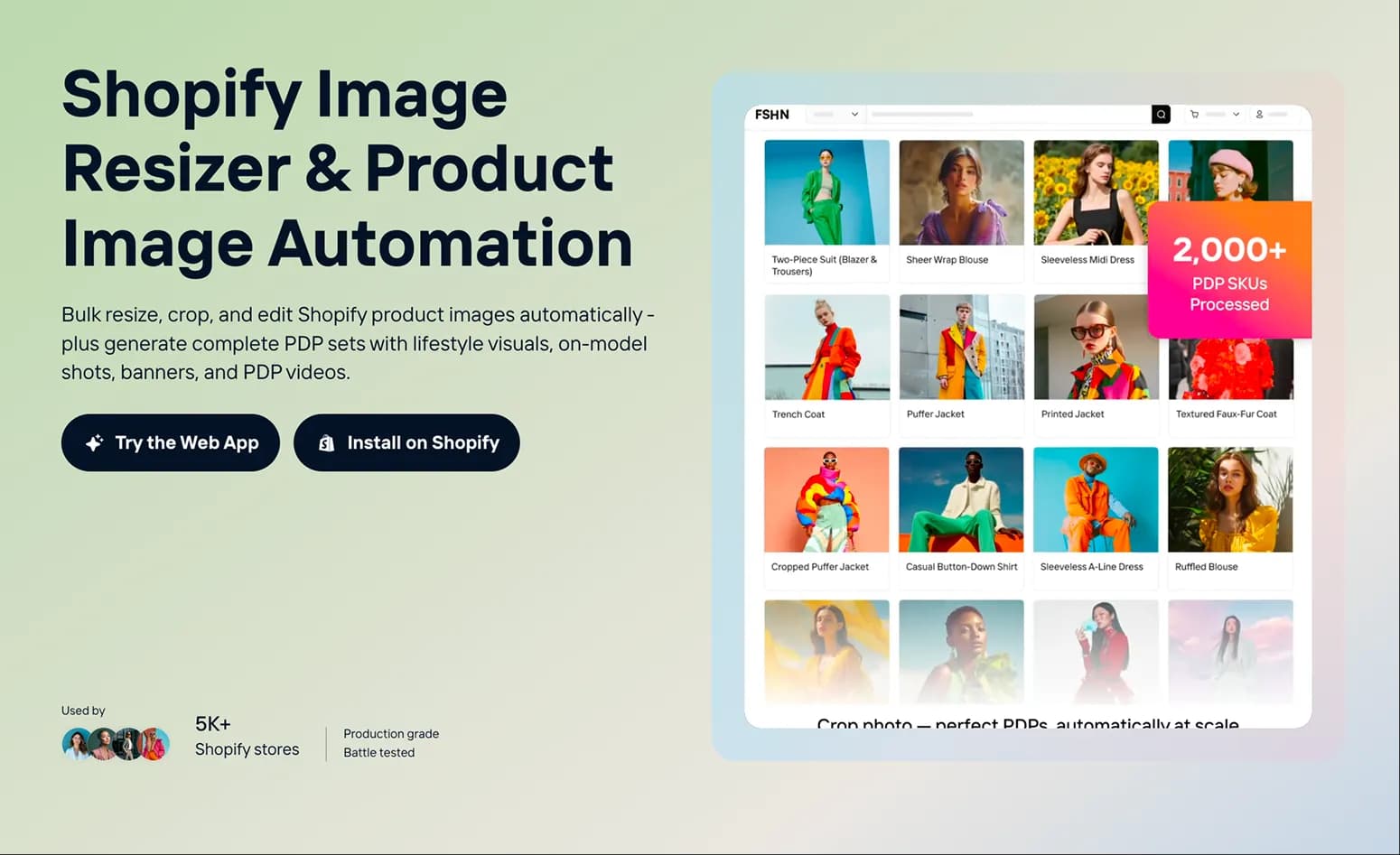 Crop.photo AI for Shopify screenshot