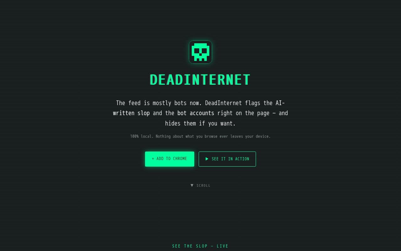 DeadInternet screenshot