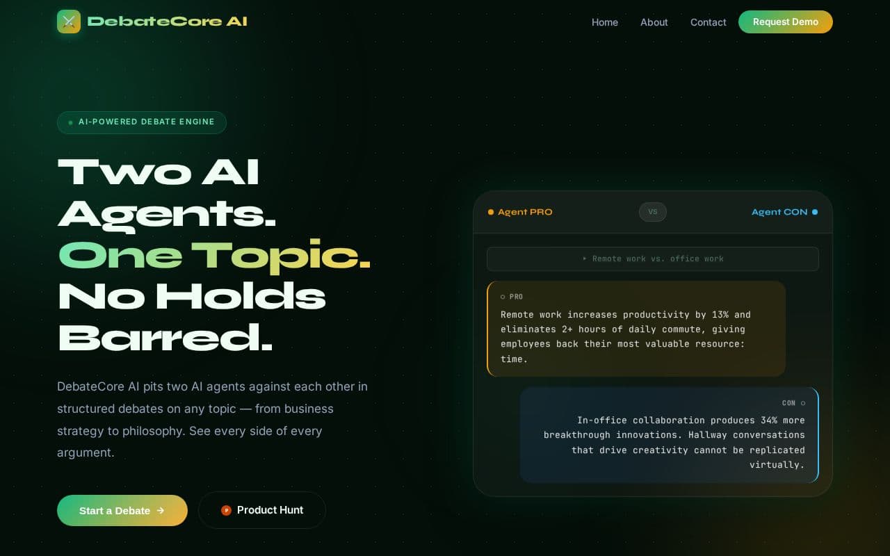 Debate Core screenshot