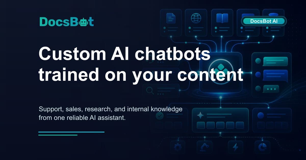 DocsBot Actions screenshot