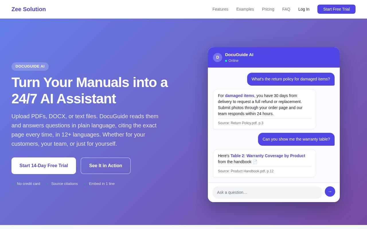 DocuGuide Ai screenshot