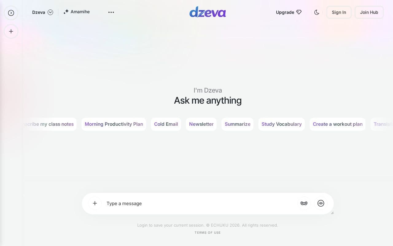 DZEVA screenshot