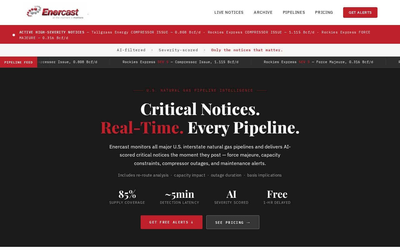 Enercast screenshot