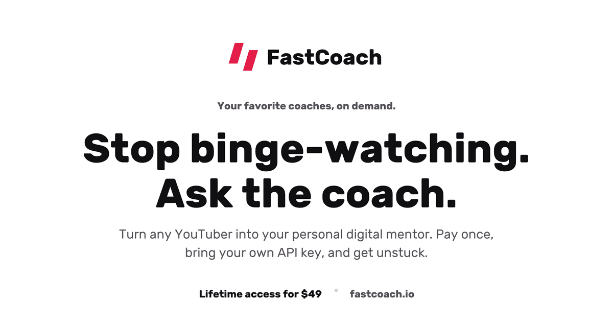 FastCoach screenshot