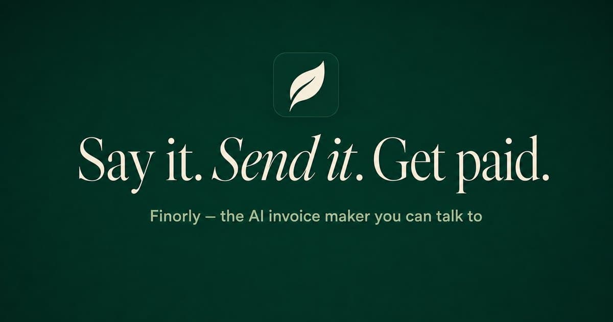 Finorly Invoice screenshot