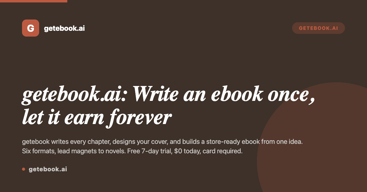 getebook.ai screenshot