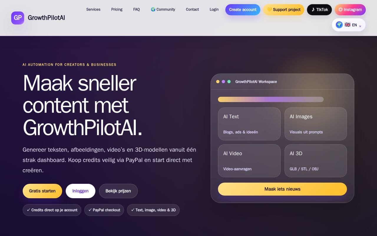 GrowthPilot AI First Release screenshot