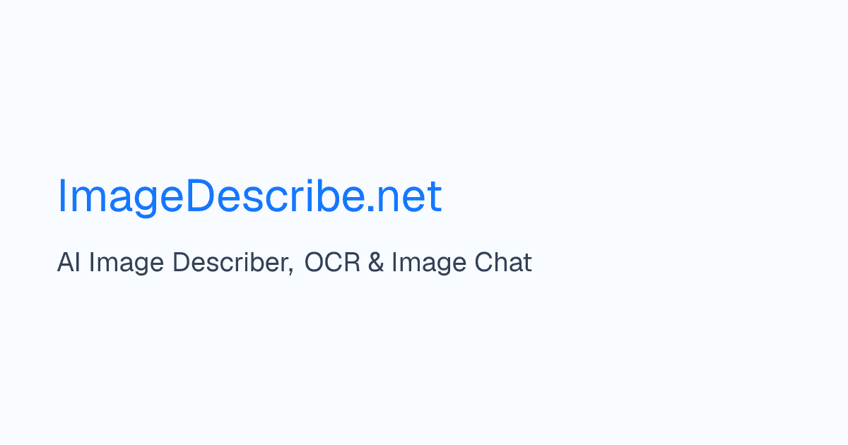ImageDescribe screenshot
