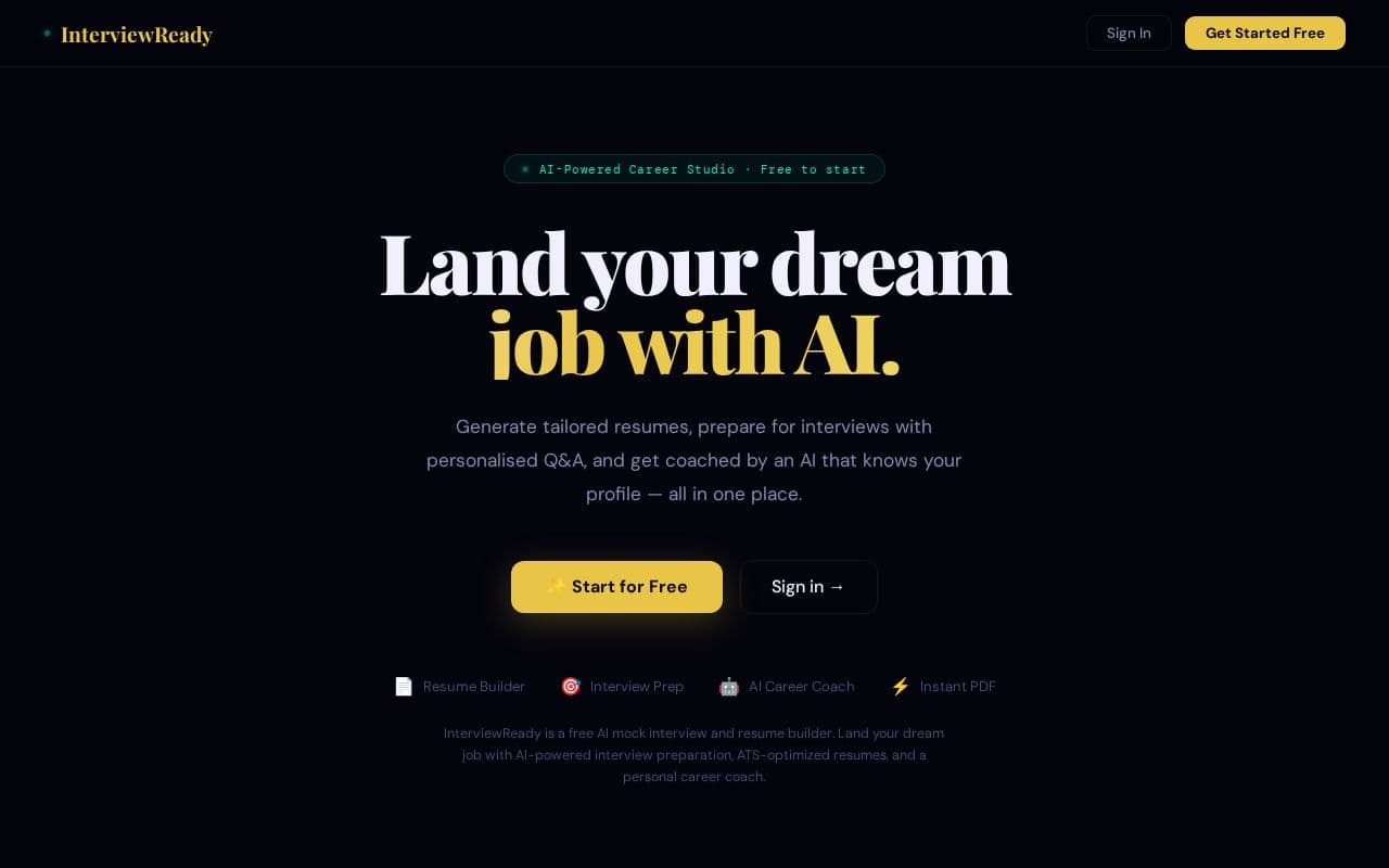 InterviewReady screenshot