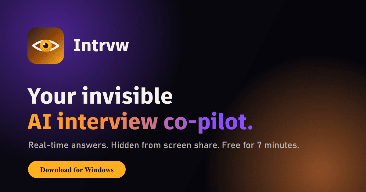 Intrvw screenshot