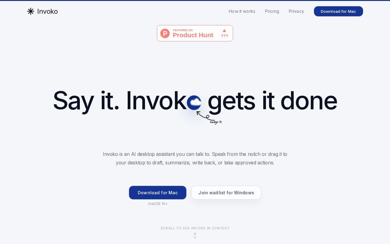 Invoko screenshot