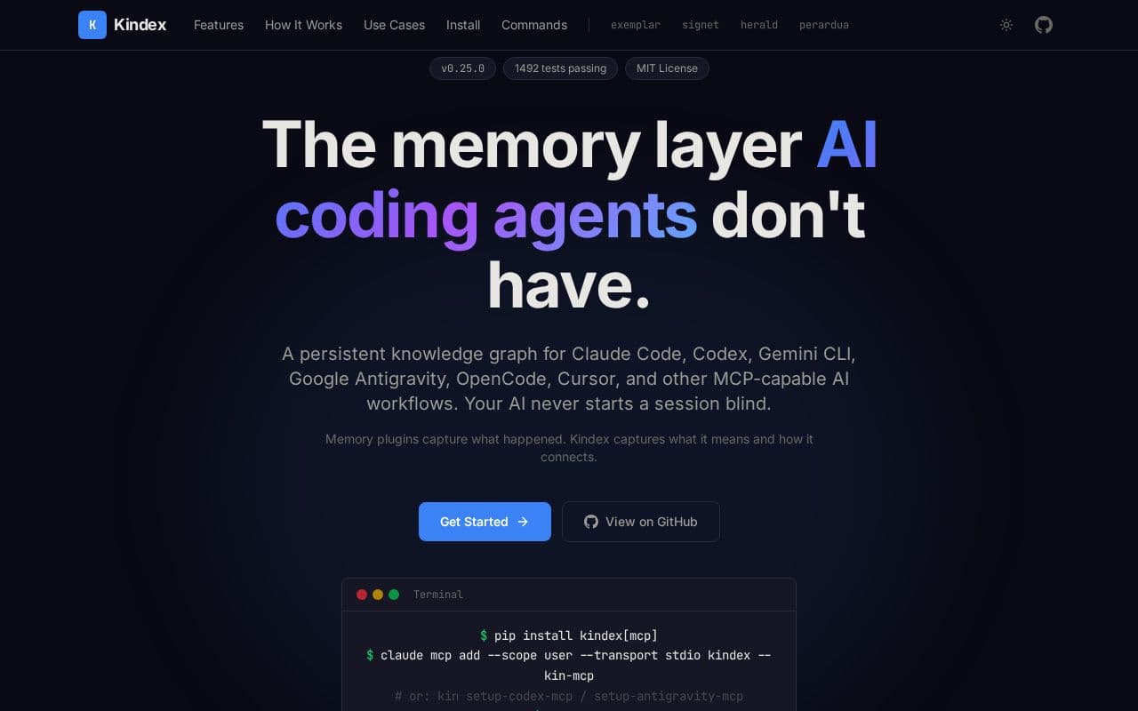 Kindex screenshot