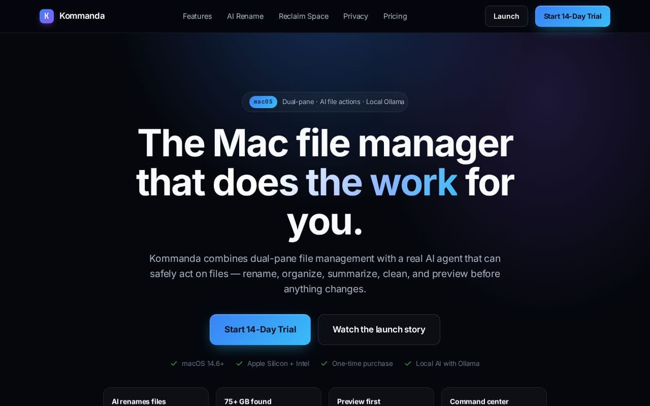 Kommanda screenshot