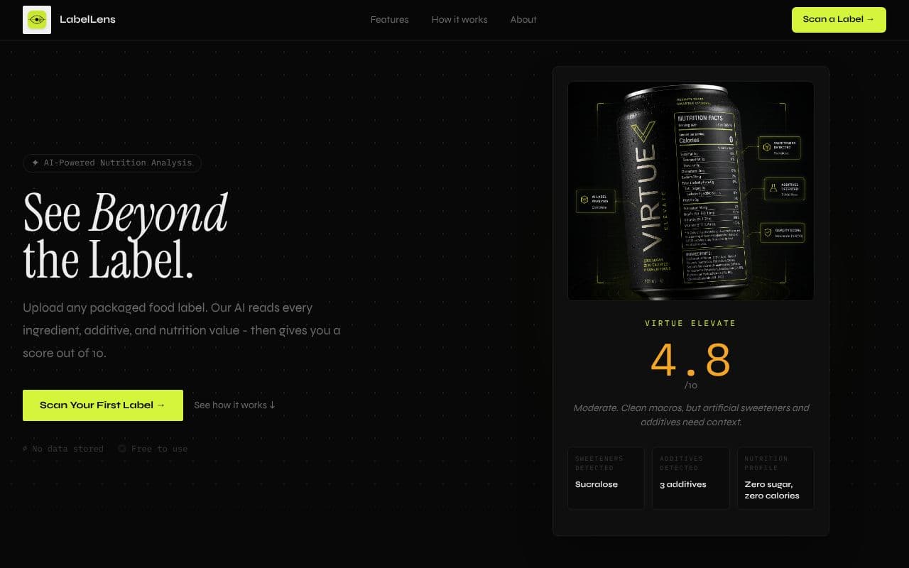 LabelLens screenshot