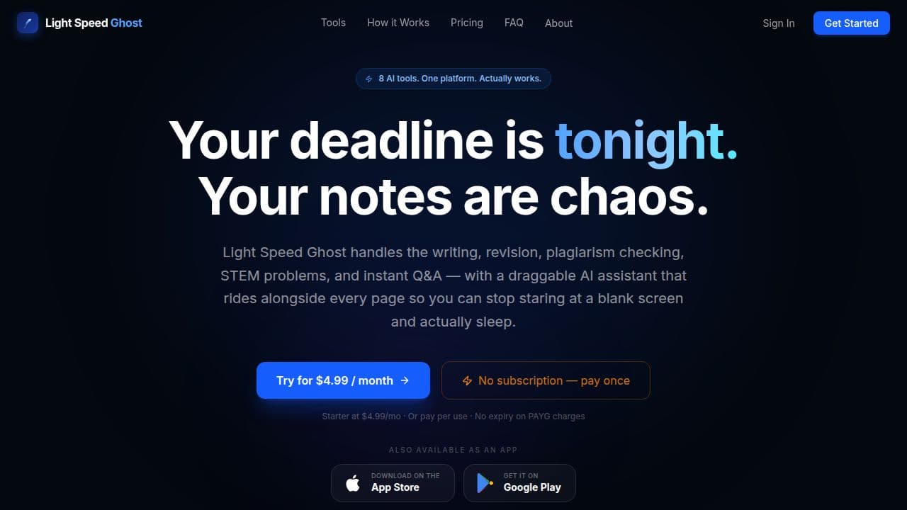 Light Speed Ghost screenshot