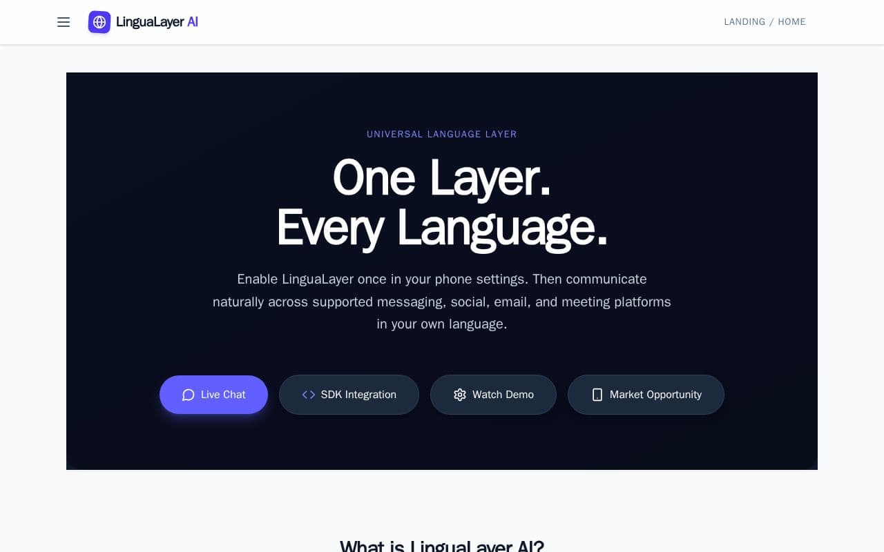 Lingualayer AI screenshot