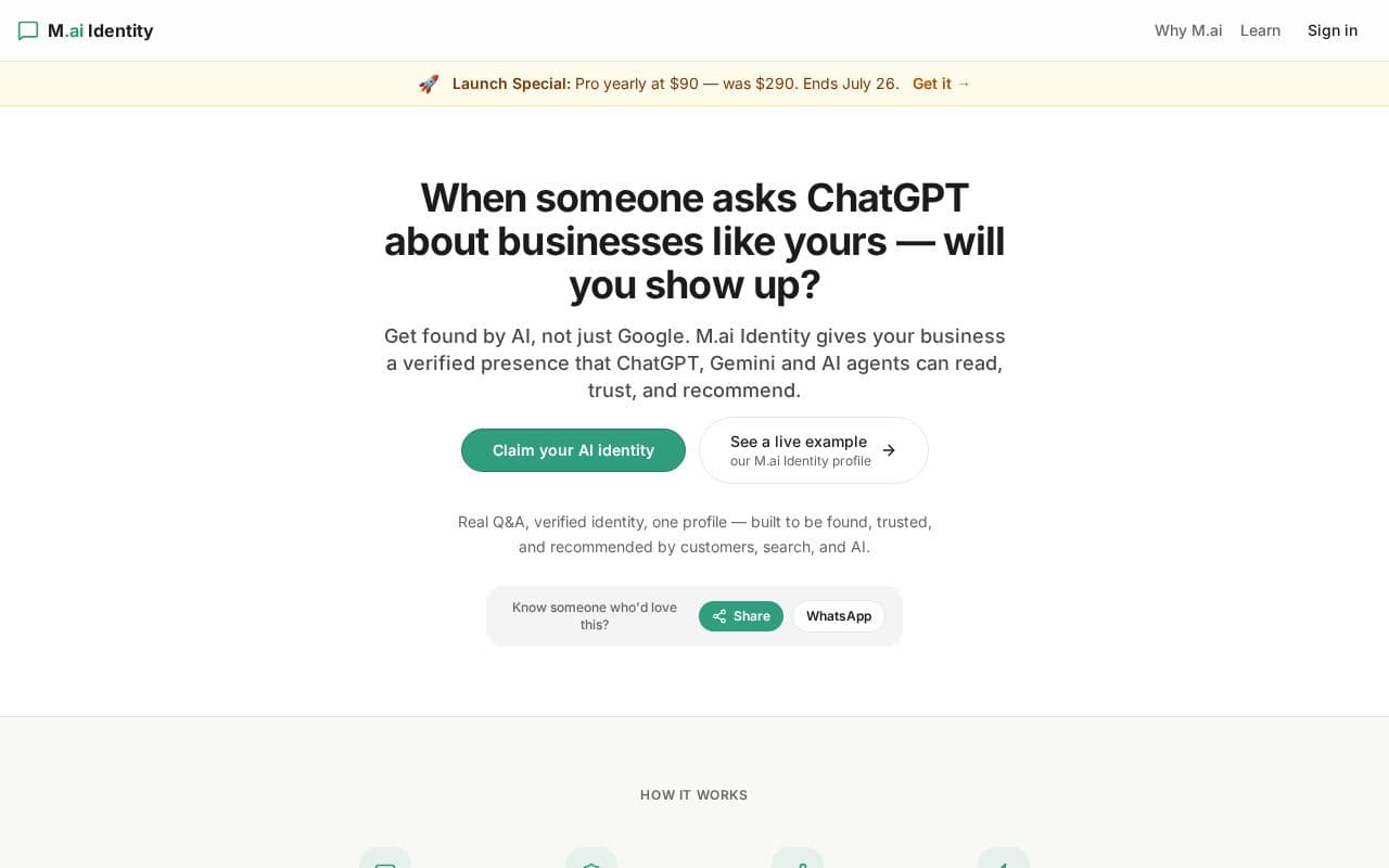 Mai Identity screenshot