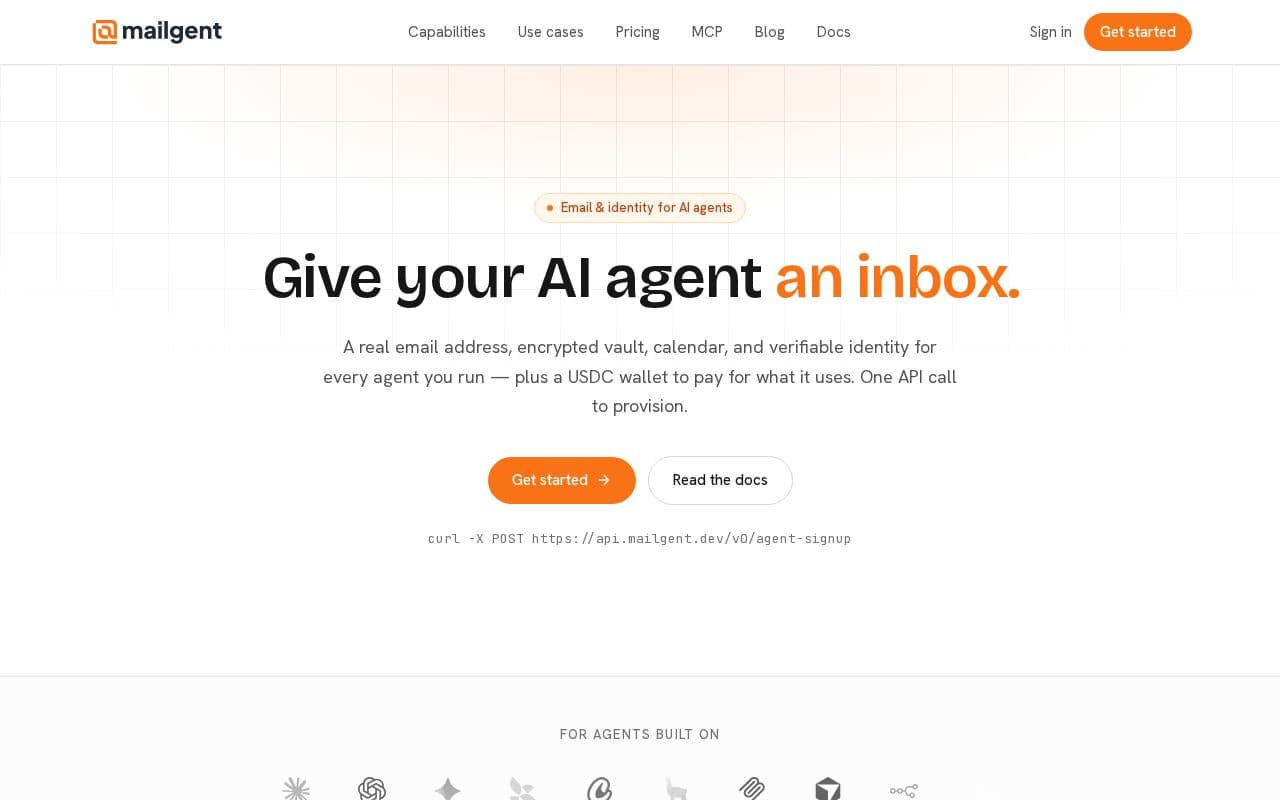 Mailgent screenshot
