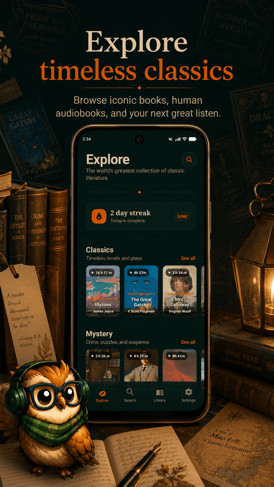 Mimesa AI - Audiobooks & Reader screenshot