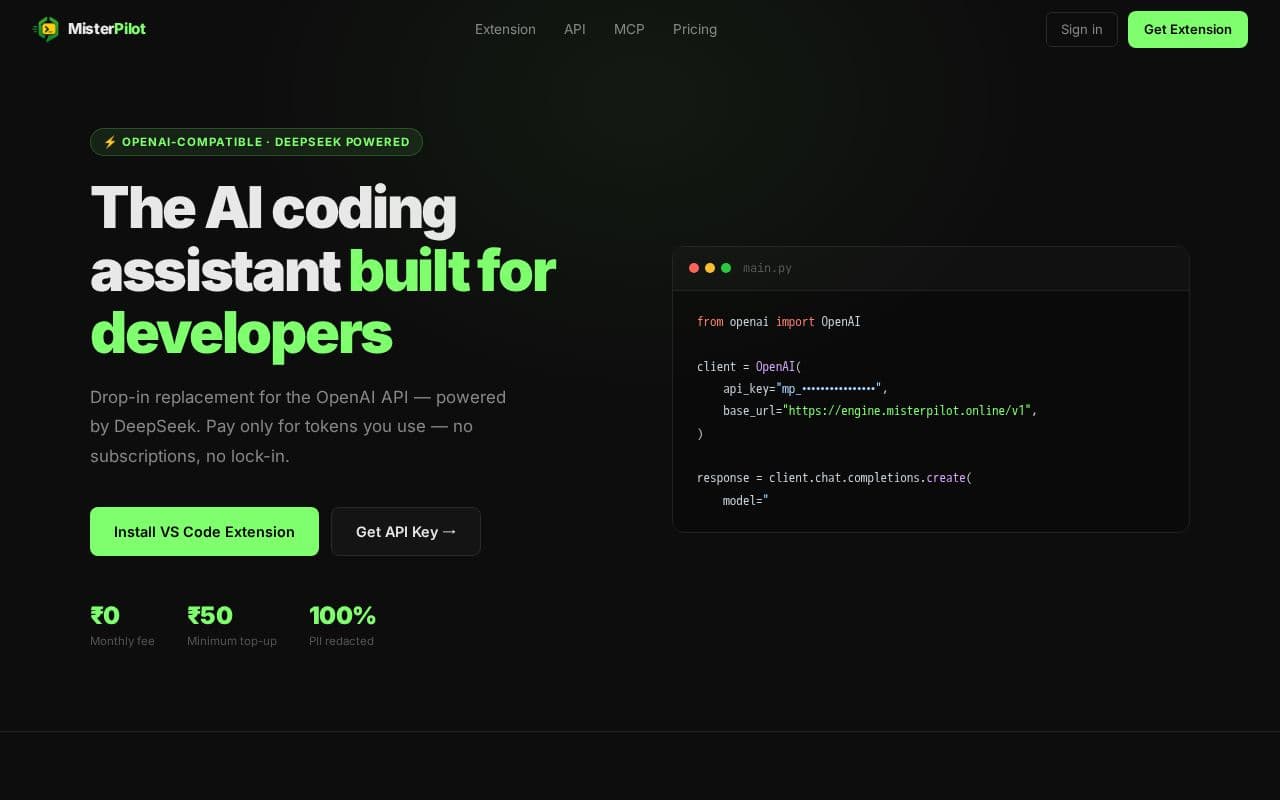 MisterPilot screenshot