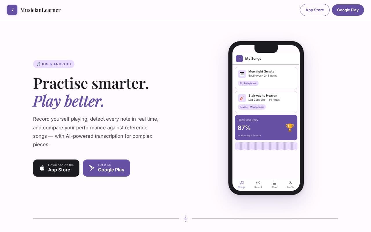 MusicianLearner screenshot