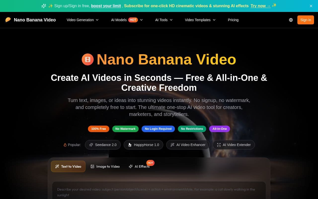 Nanobanana Video screenshot