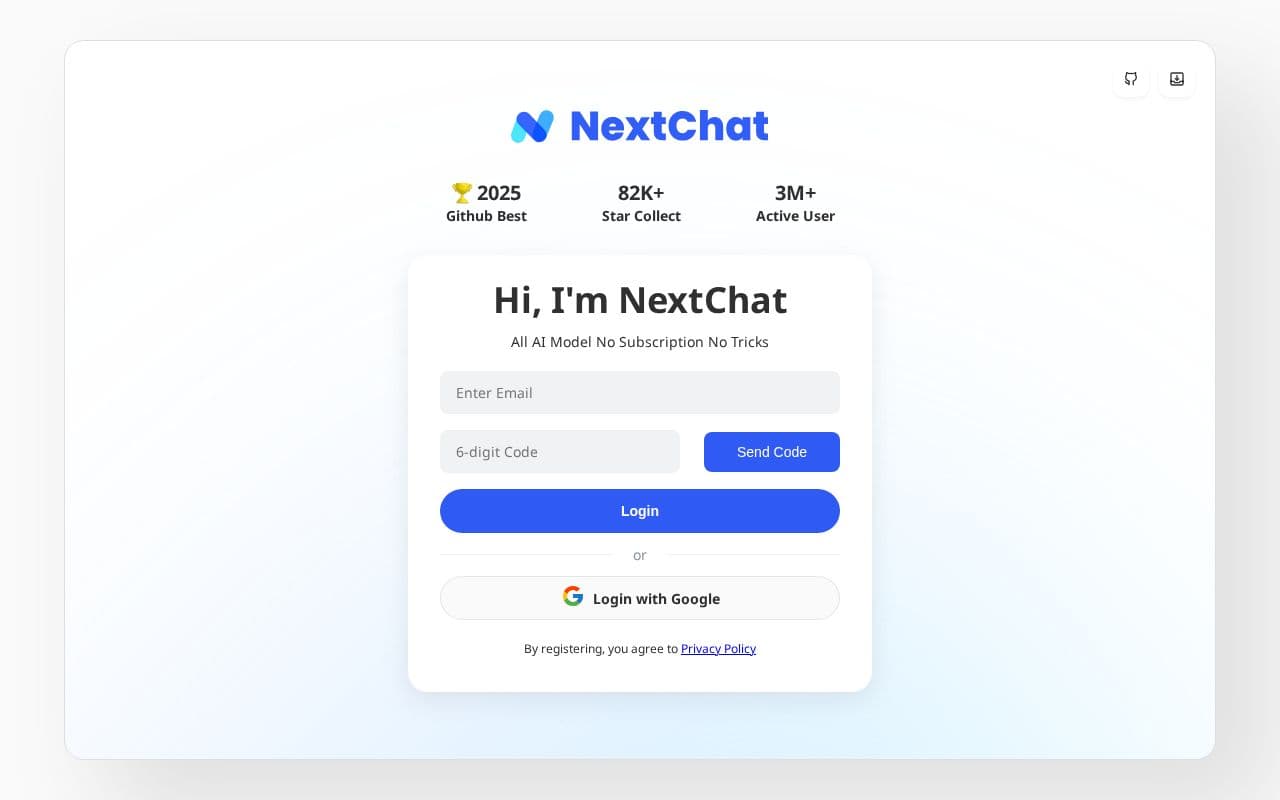NextChat screenshot