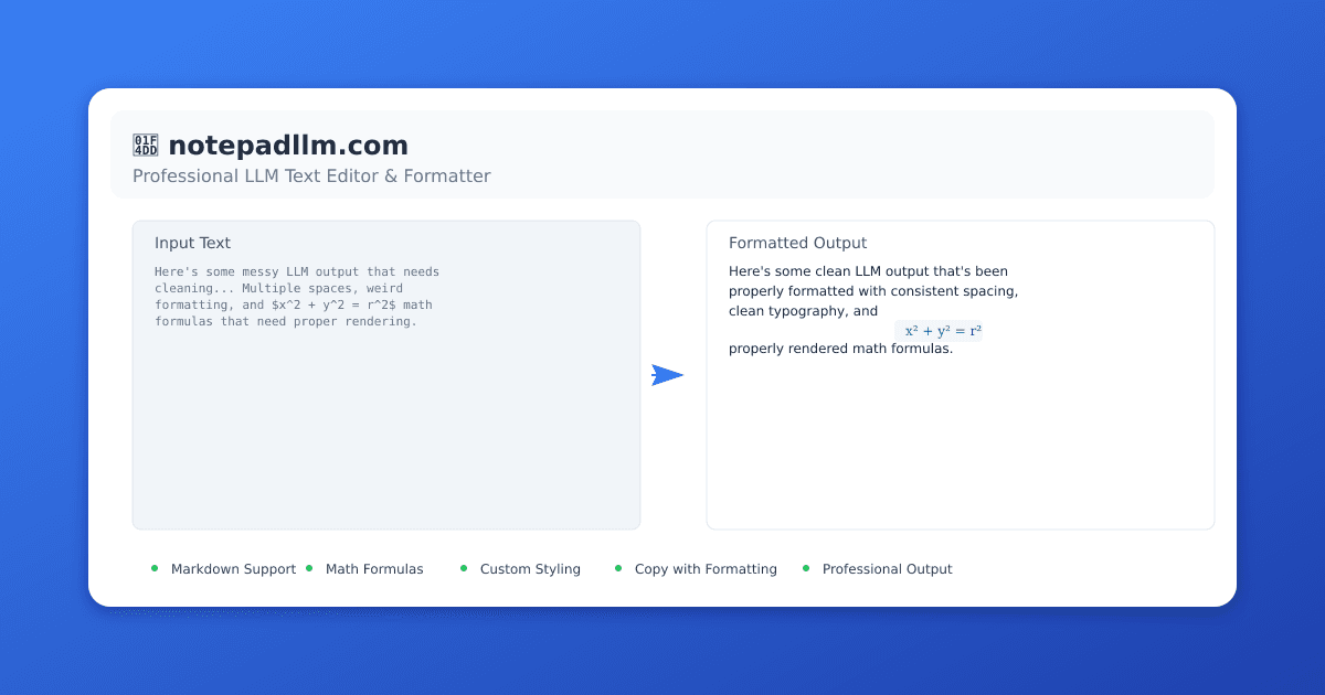 NotepadLLM screenshot