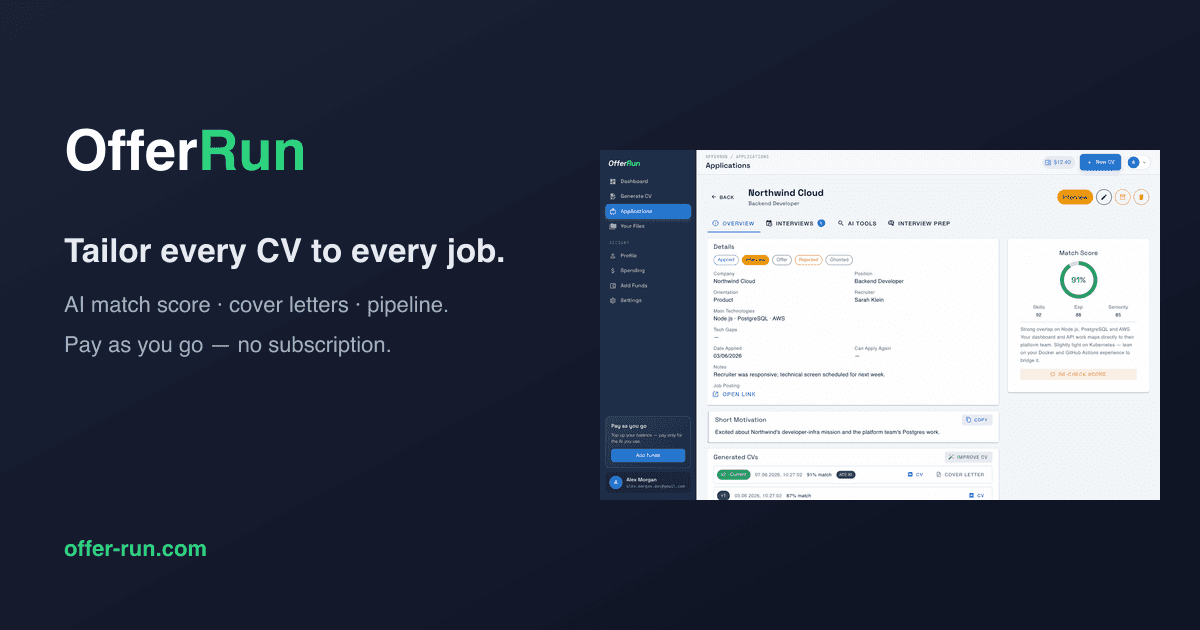 OfferRun screenshot