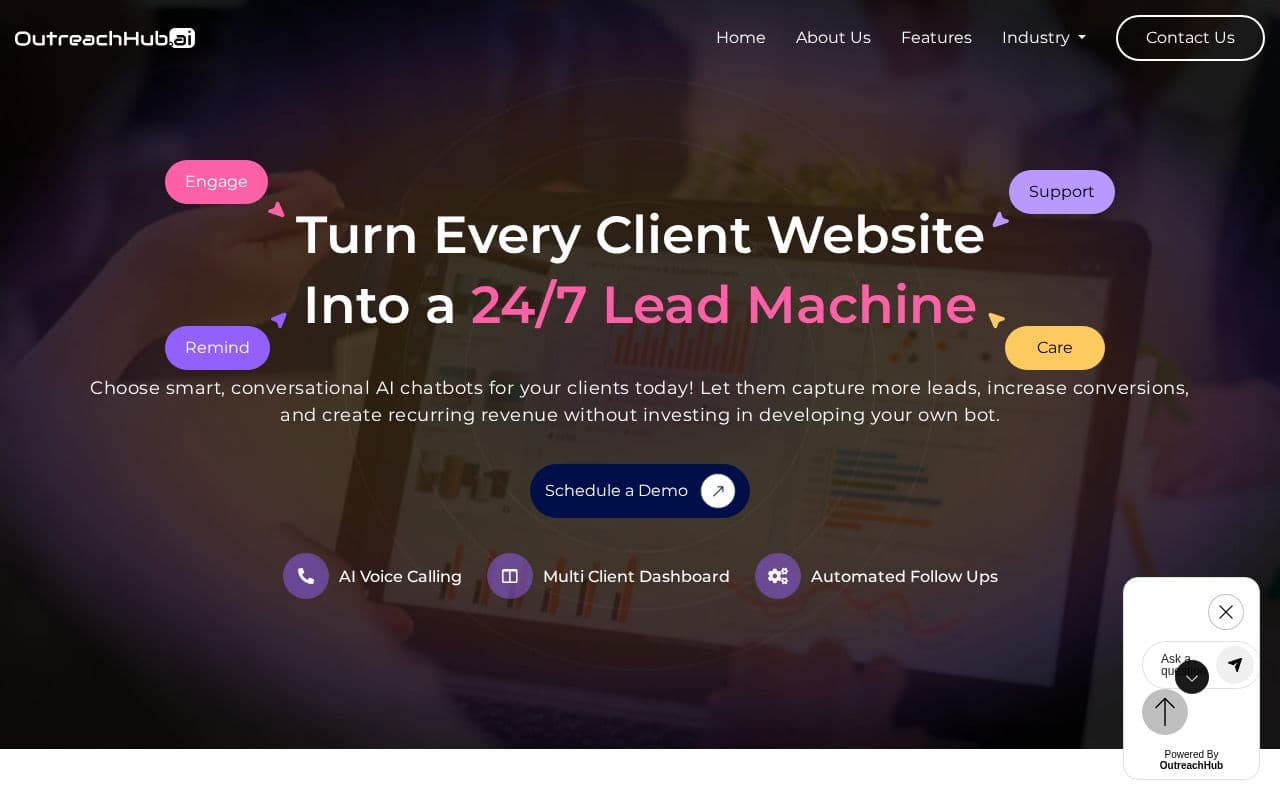 OutreachHub.AI screenshot